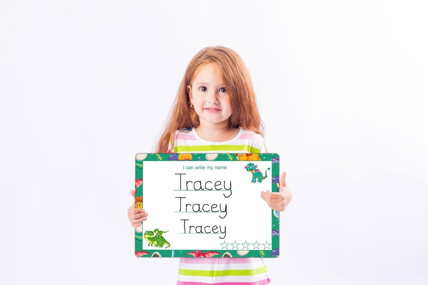 Handwriting Mat for Kids & Toddlers Reusable Tracing 4 Sheets: Alphabet, Numbers, Shapes & Name by ZStore