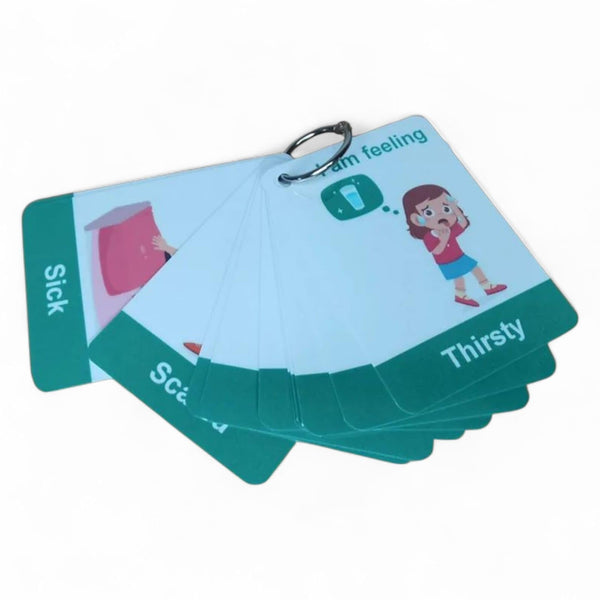 Feelings Flash Cards – Educational Flashcards for Toddlers | Speech Therapy Aid