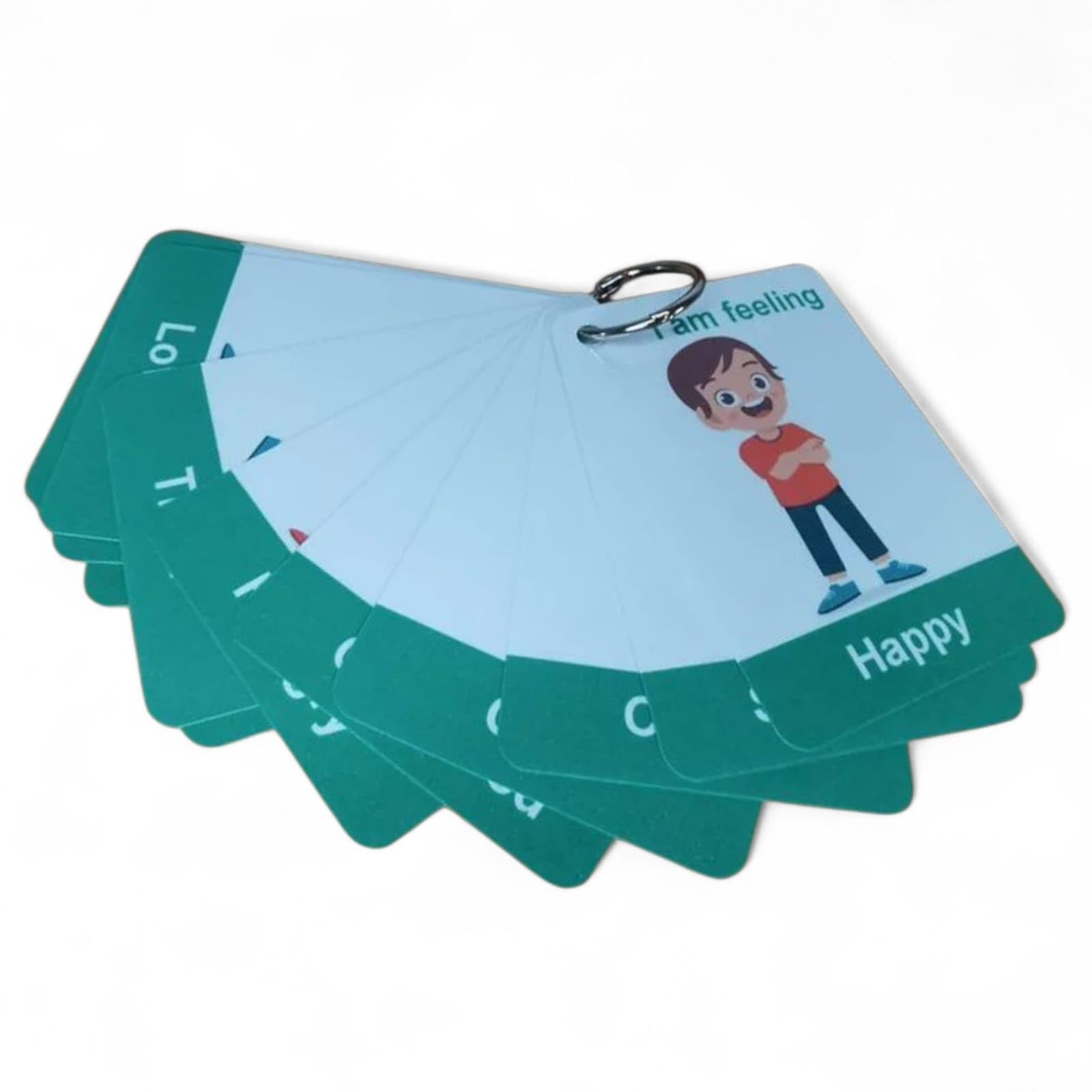 Feelings And Emotions Flash Cards For Boys Toddlers Autism by Zstore