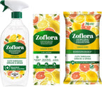 Zoflora Lemon Zing Bundle | 800ml Spray + Disinfectant Liquid & Wipes by Zoflora