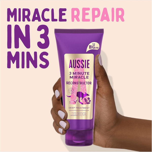 Aussie 3 Minute Miracle Reconstructor Hair Mask 350ml Vegan