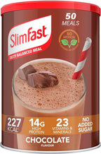 SlimFast Chocolate Meal Replacement Shake, 50 Servings, High Protein, 1.875kg by Slim Fast