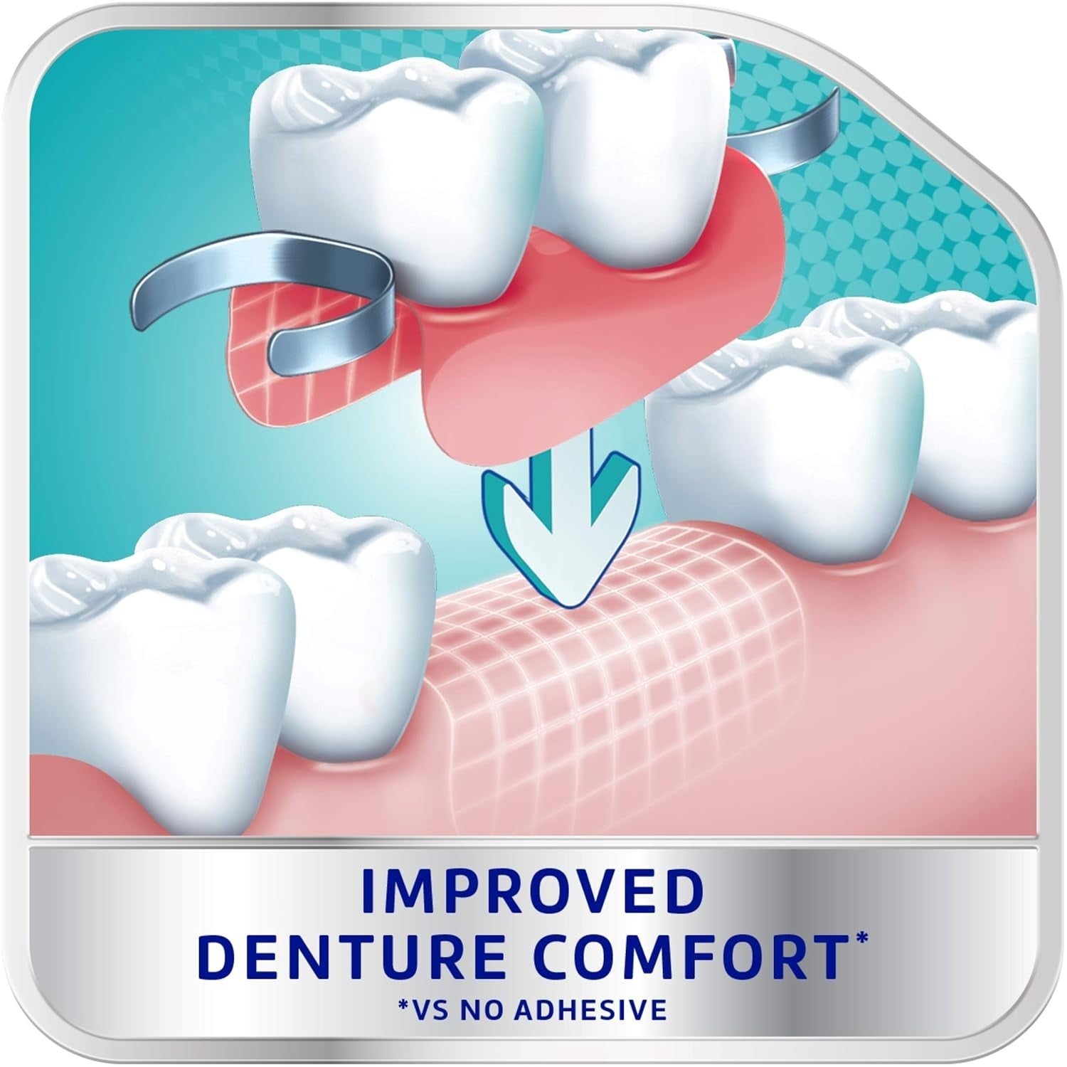 Poligrip Denture Adhesive Cream Flavour Free 70g Secure False Teeth & Partials by Poligrip