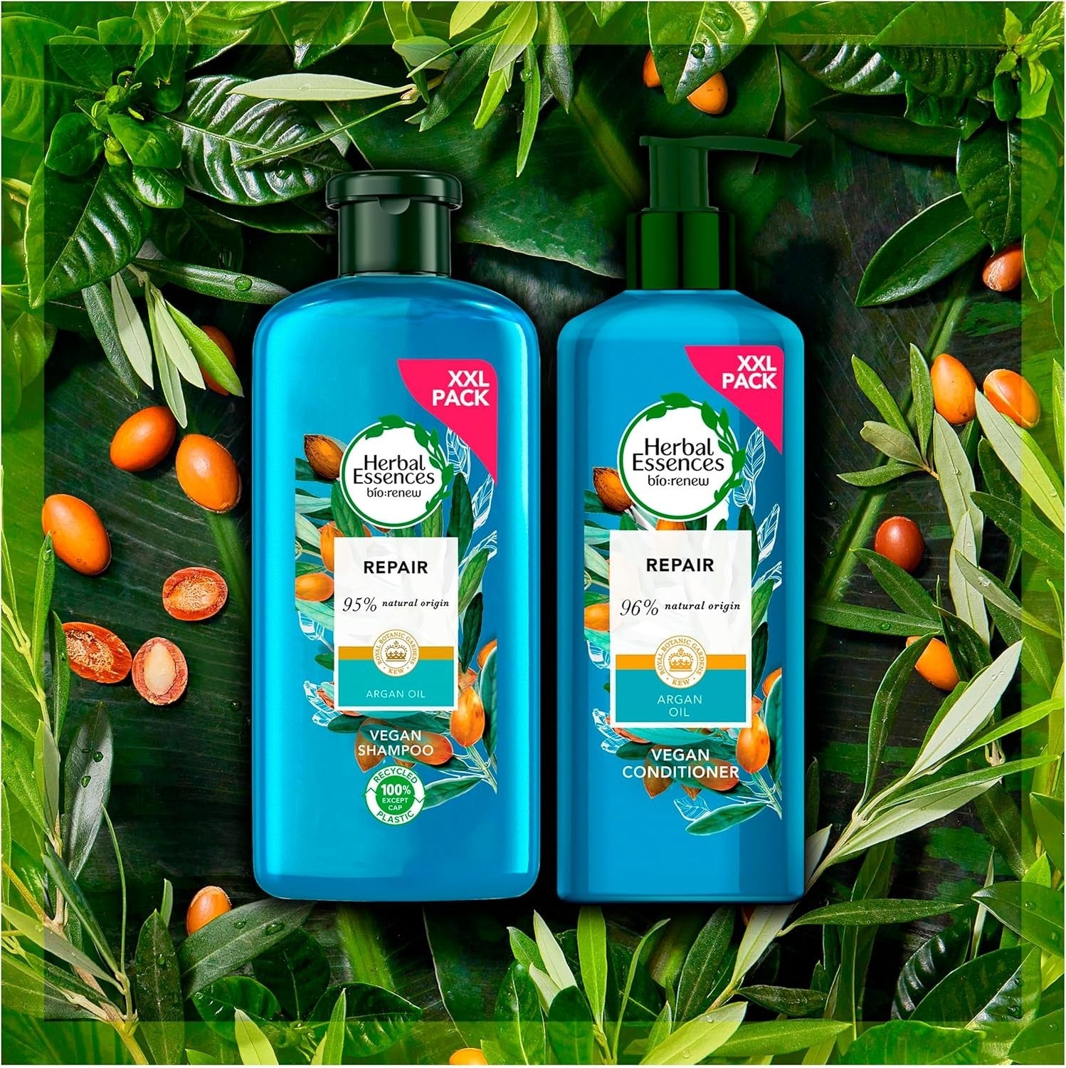 Herbal Essences Argan Oil Shampoo & Conditioner Set 2x572.5ml Vegan Repair by Herbal Essences