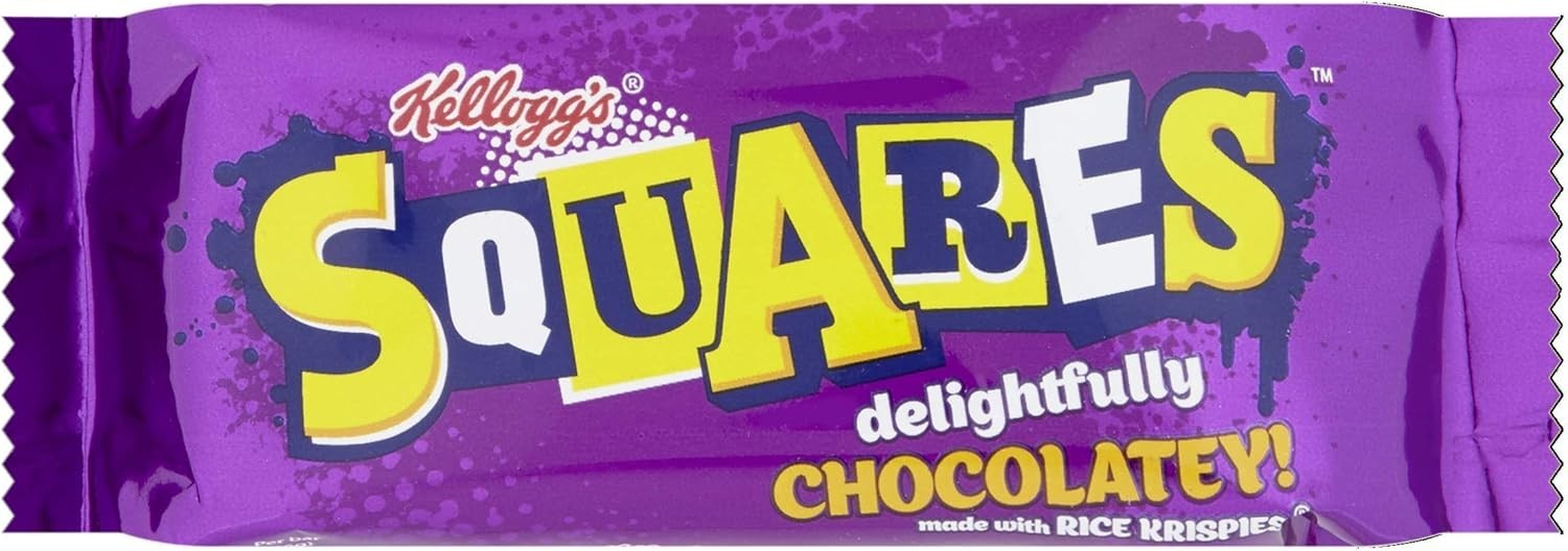 Kellogg’s Rice Krispies Squares 30x36g | Chocolatey Cereal Snack Bars 1.08kg by Kellogg's