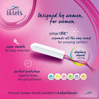 Lil-Lets Non-Applicator Tampons Super Absorbency Pack of 8 Extra Comfort by Lil-Lets