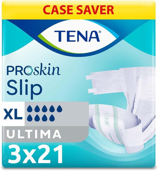TENA ProSkin Slip Ultima Incontinence Pants XL | 63 Count (3x21) Disposable