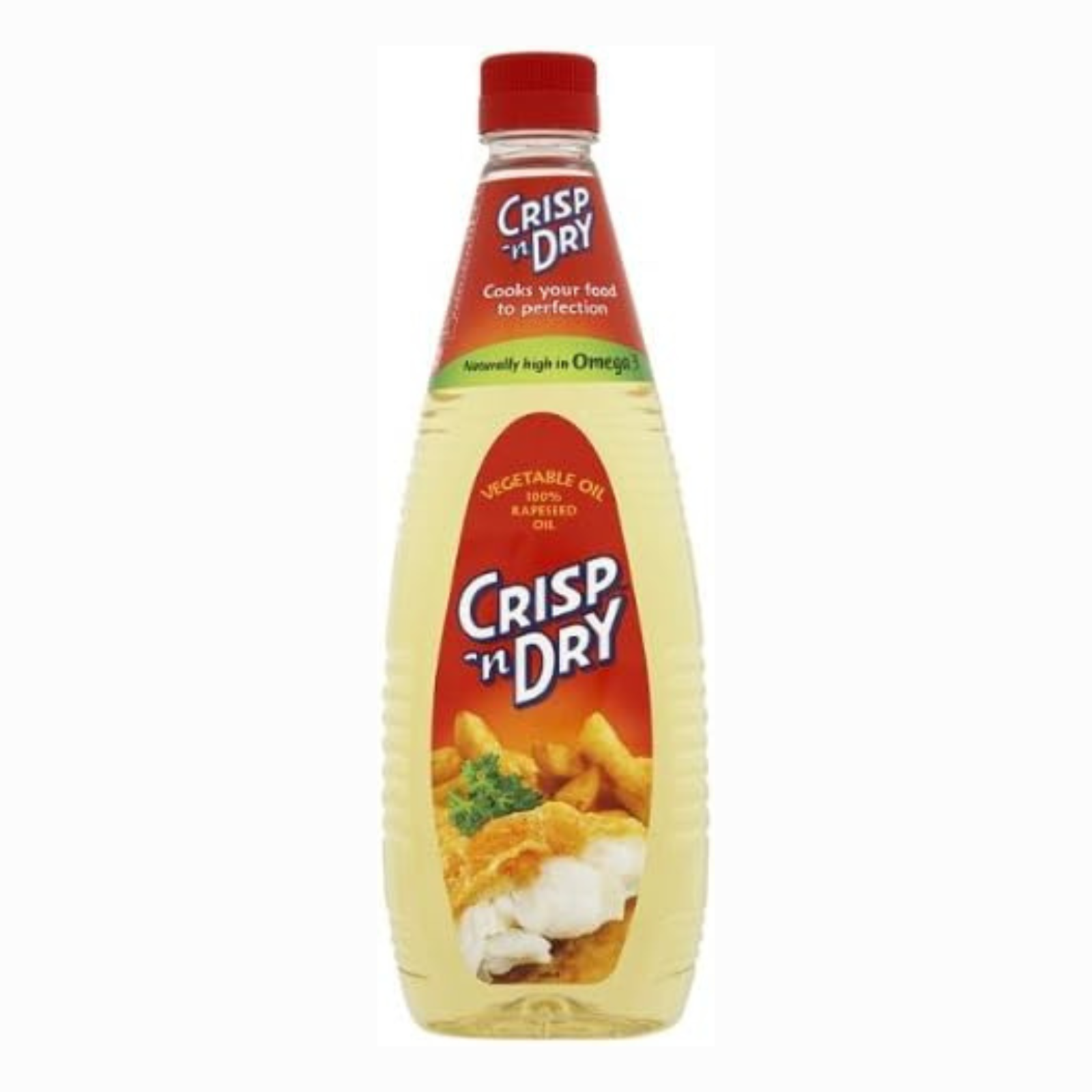 Crisp 'n Dry 1L Vegetable Oil Pack of 8 | Cooking & Frying Sunflower Oil by Crisp 'N' Dry