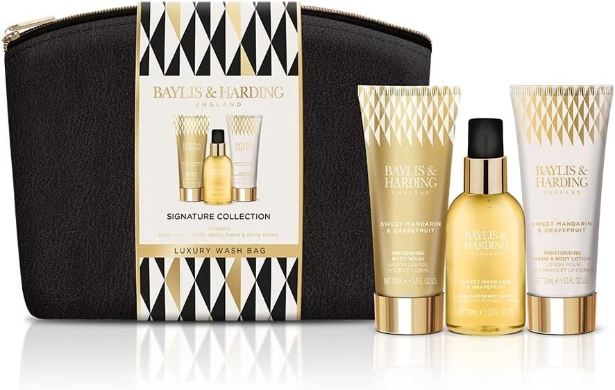 Baylis & Harding Sweet Mandarin & Grapefruit Gift Set | Vegan Body Care 3pcs by Baylis & Harding