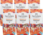 Taylors of Harrogate Brasilia Ground Coffee 227g x6 Bags Medium Roast by Taylors of Harrogate