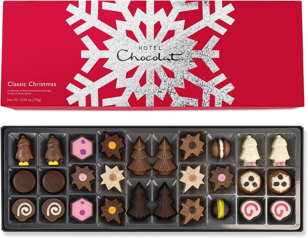 Hotel Chocolat Classic Christmas Sleekster 28 Luxury Chocolates Gift Box 320g