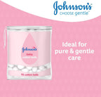 Johnson's Baby Cotton Balls 75 Count Soft Round for Delicate Skin by JOHNSON'S