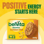 BelVita Breakfast Biscuits Golden Oat 5x45g Pack of 10 | 200 Wholegrain Cookies by Belvita