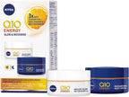 NIVEA Q10 Energy Duo Pack Day & Night Face Cream Vitamin C+E Moisturising 50ml by NIVEA