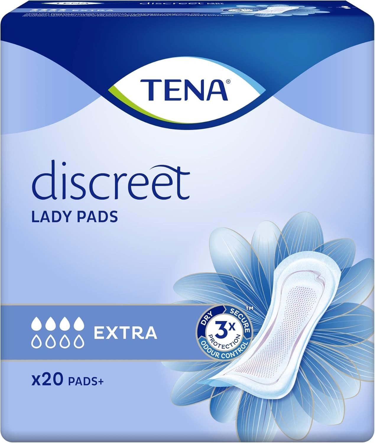 TENA Silhouette Noir Panty Liners Normal 26 Count | Discreet & Odour Control by Tena