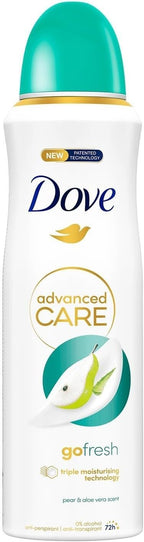 Dove Go Fresh Pear & Aloe Vera Anti-Perspirant Spray Women 200ml Pack of 6 by Dove