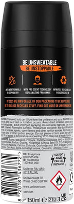 Lynx Jungle Fresh Deodorant Spray for Men 150ml Pack of 3 | 72H Protection by Lynx