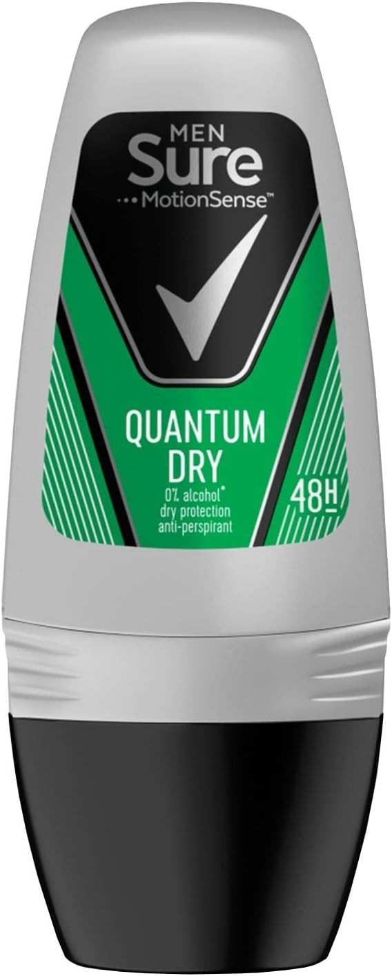 Sure Quantum Roll On Anti-Perspirant 50ml x6 | 48h Sweat & Odour Protection by SURE