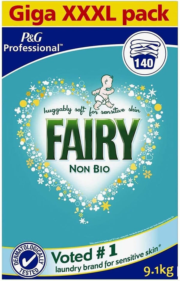 Fairy Non-Bio Washing Powder Laundry Detergent, 130 Wash Family Pack, Bulk Buy