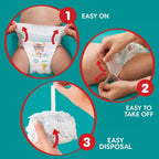 Pampers Baby-Dry Size 7 Nappy Pants 17+kg Jumbo+ Pack 100pcs Leak Protection by Pampers