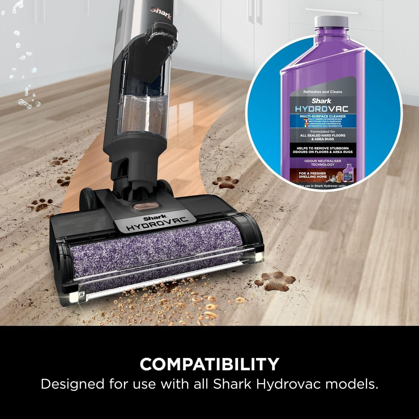 Shark HydroVac Multi-Surface Floor Cleaner Refill 1L with Odour Neutraliser by Shark