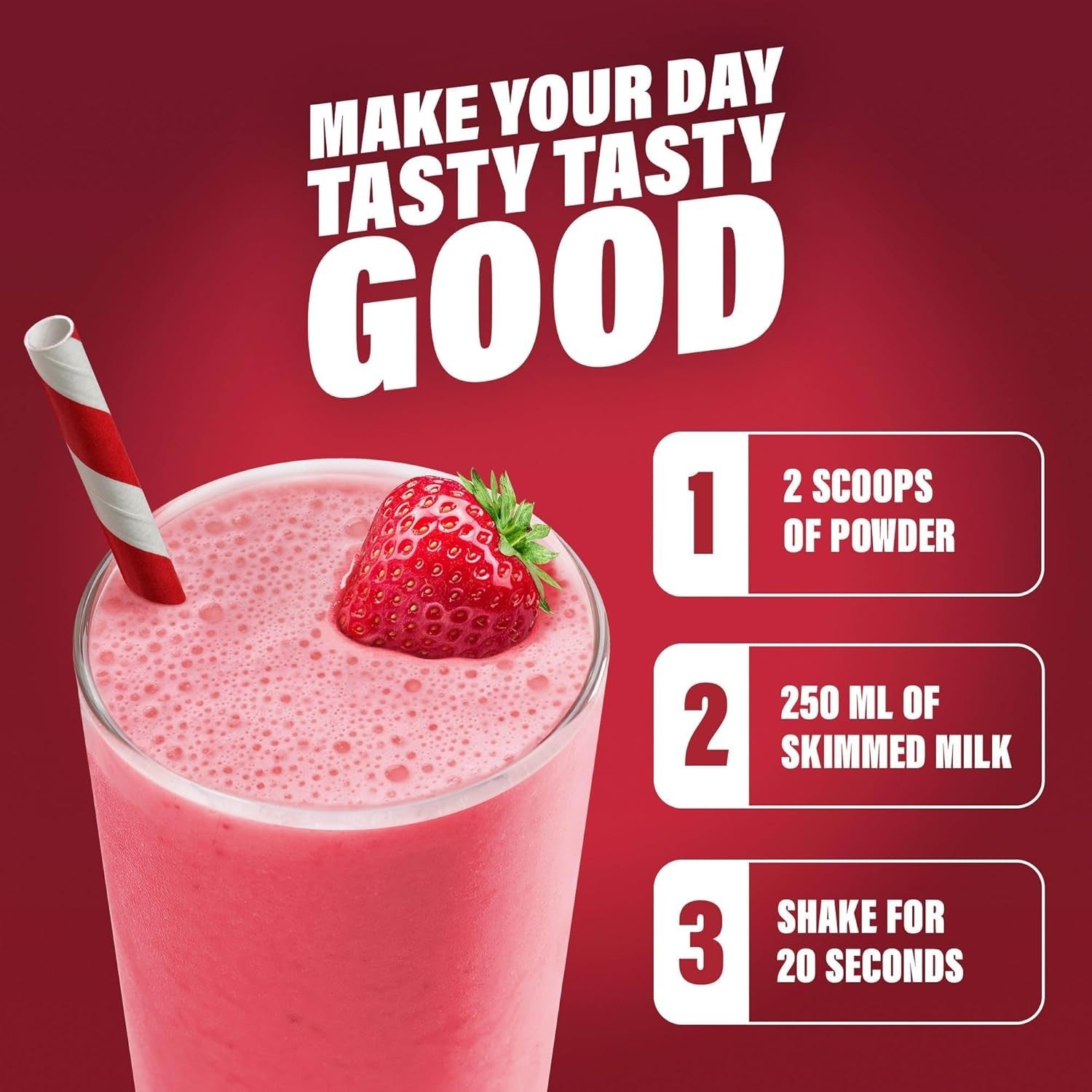 SlimFast Strawberry Meal Replacement Shake 1.825kg 50 Servings Weight Loss by Slim Fast