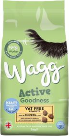 Wagg Worker Complete Adult Dry Dog Food Chicken Flavour 5kg Kibble Bag by Wagg