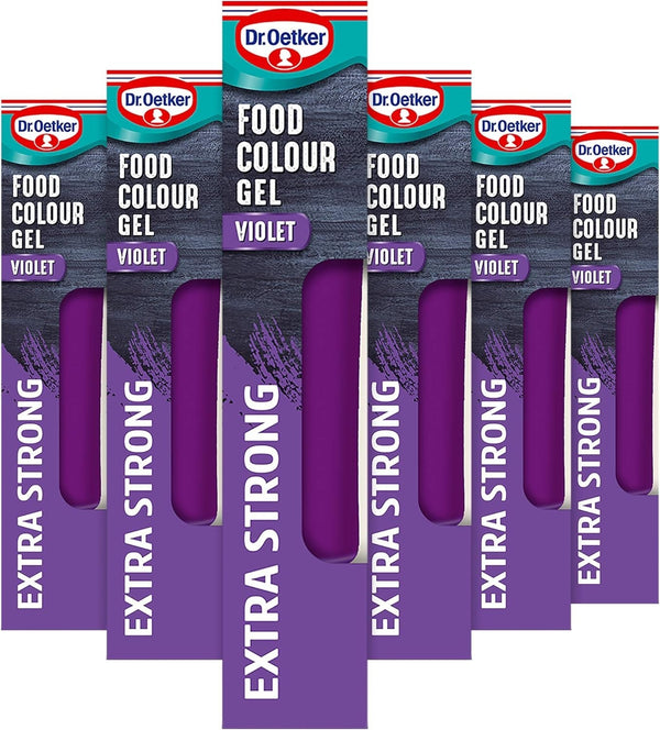 Dr Oetker Extra Strong Violet Food Colour Gel 6x15g
