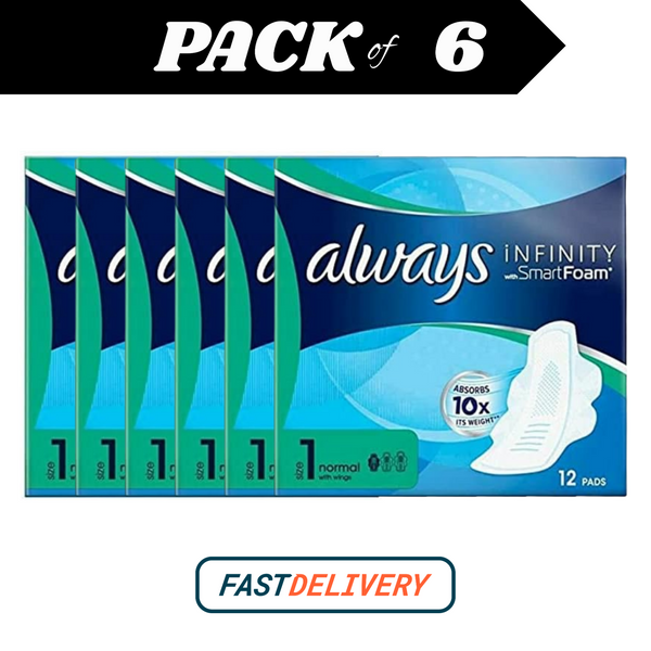 Always Infinity Long Pads Size 2 With Wings Heavy Flow