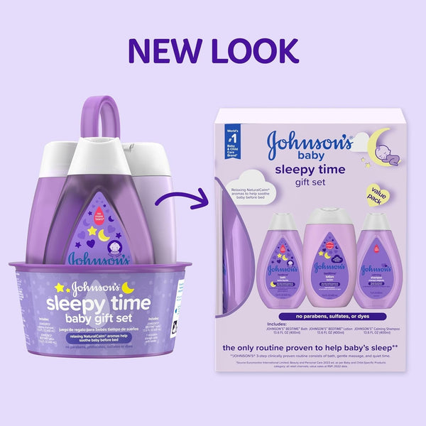 Johnson’s Sleepy Time Baby Gift Set 4pcs Bedtime Essentials Relaxing Aromas