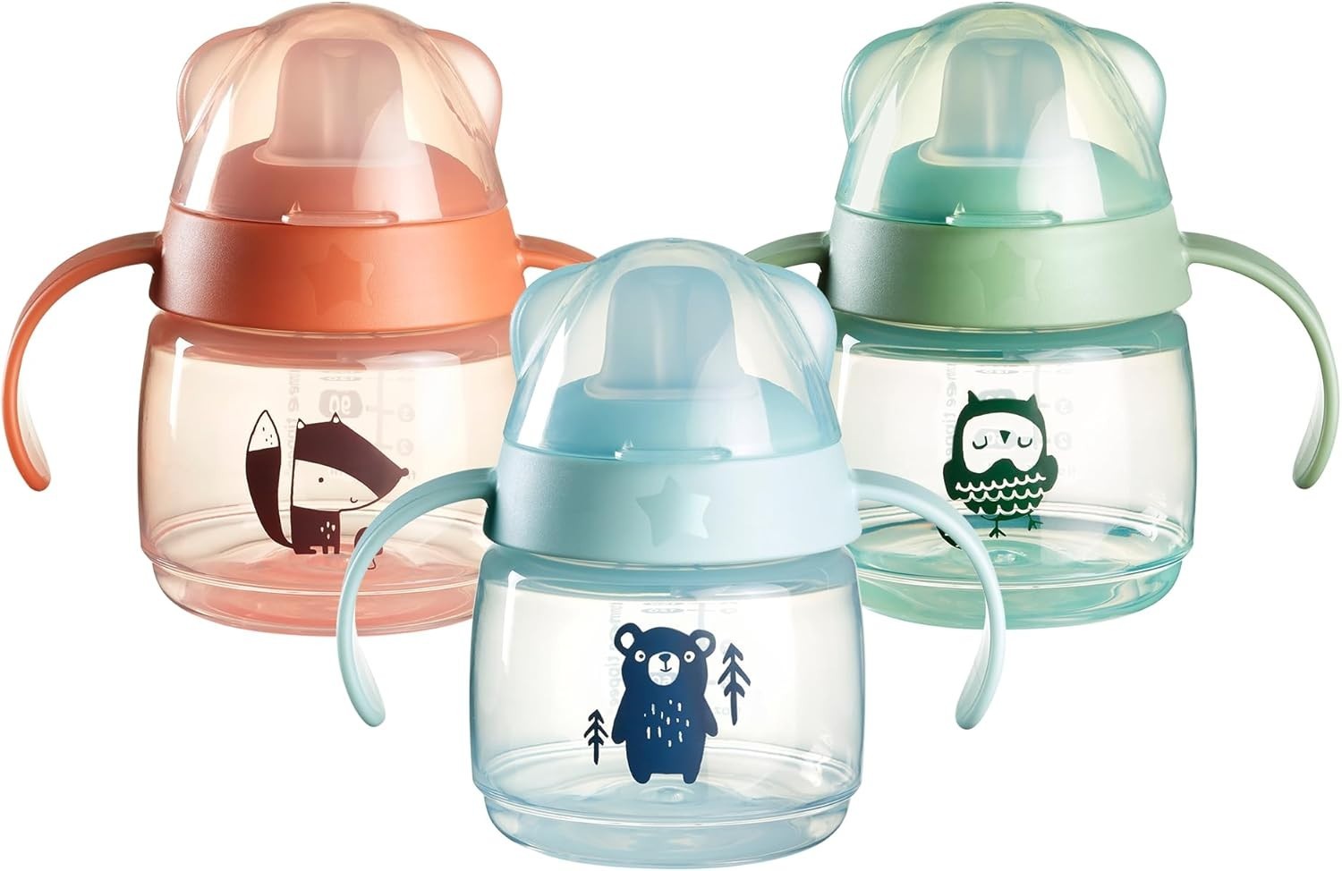 Tommee Tippee SoftSpout Transition Cup 150ml 3 Pack Baby Sippy Cups Leakproof by Tommee Tippee