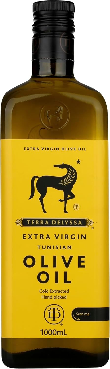 Terra Delyssa Extra Virgin Olive Oil 1L | Cold Pressed Natural Tunisian Oil by Terra Delyssa