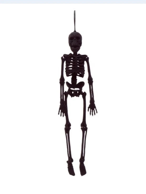 Mini Skeleton Decorations - Black Hanging Skeleton Party Props | Spooky Halloween Decor