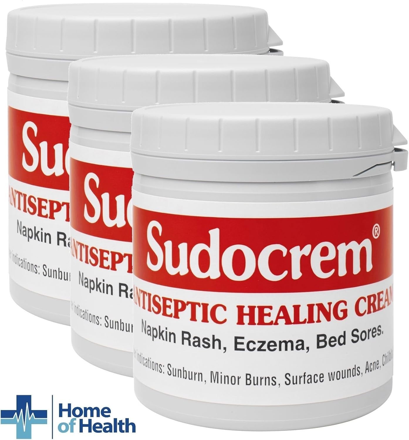 Sudocrem 250g 3 Pack Deal - Baby Nappy Rash Cream, Paraben Free by Sudocrem
