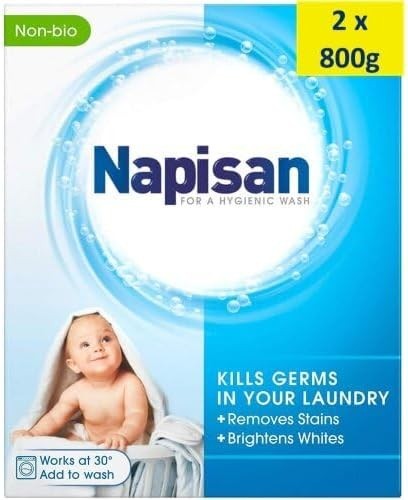 Napisan Non-Bio Laundry Stain Remover Powder 800g-Pack of 2 | Gentle & Effective