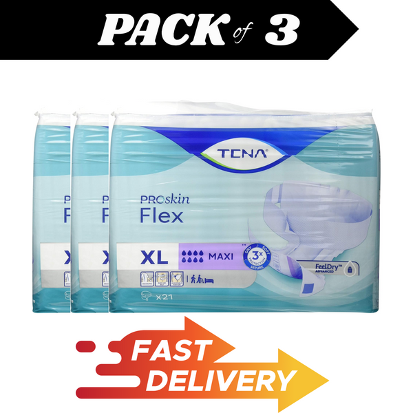 TENA ProSkin Flex Maxi Incontinence Pants XL 63 Count | Adult Disposable Care