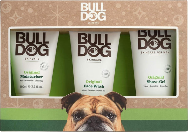 Bulldog Skincare Trio Set Vegan Mens Grooming Face Wash