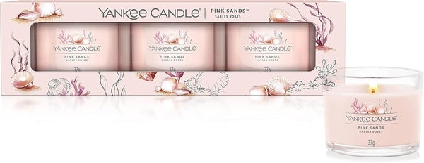 Yankee Candle Scented Candles Gift Set | Pink Sands Filled Votive Candles | Soy