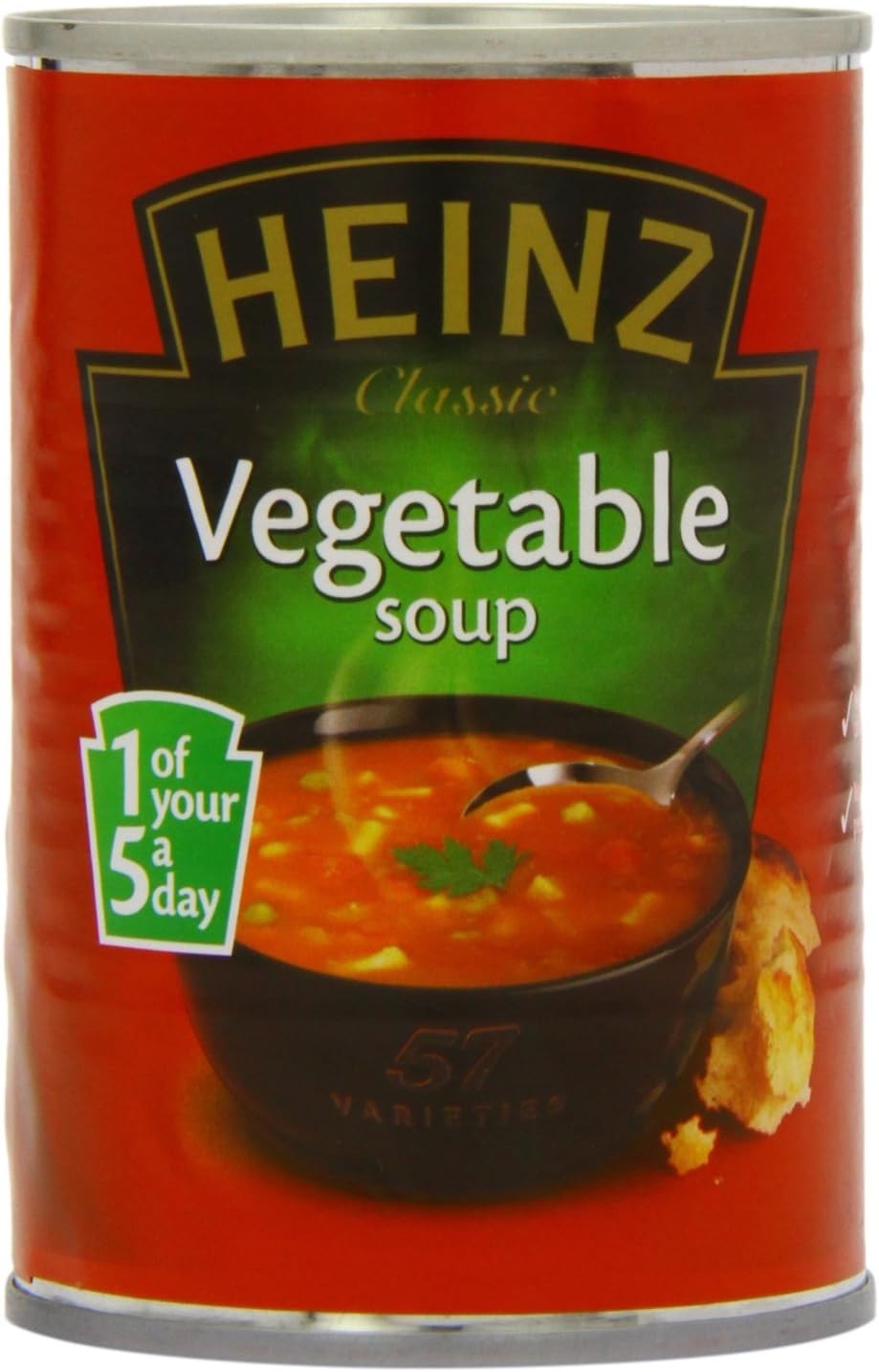 Heinz Vegetable Soup 400g Can | Classic Recipe | Ready to Heat | Pack of 12 by Heinz
