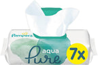 Pampers Aqua Pure Baby Wet Wipes 7 Packs (7x48) Gentle Sensitive Skin Care by Pampers