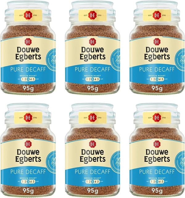 Decaffeinated Medium Roast Instant Coffee Granules Pack Jar