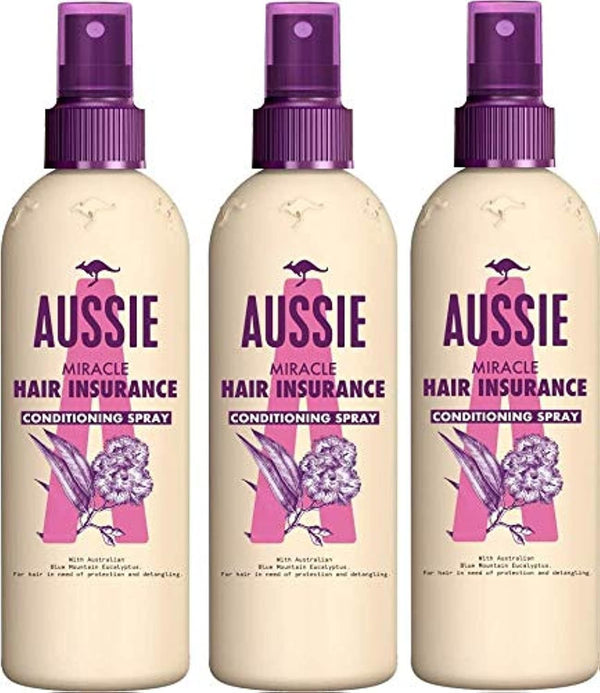 Aussie Miracle Hair Insurance Leave In Conditioner Pack of 3