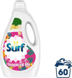Surf Tropical Lily Liquid Detergent 1.62L x2 60 Washes Each, Long Lasting Fresh by Surf