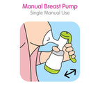 MAM E102 Manual Breast Pump + Anti-Colic Bottle 0+ Months Ergonomic Design by MAM