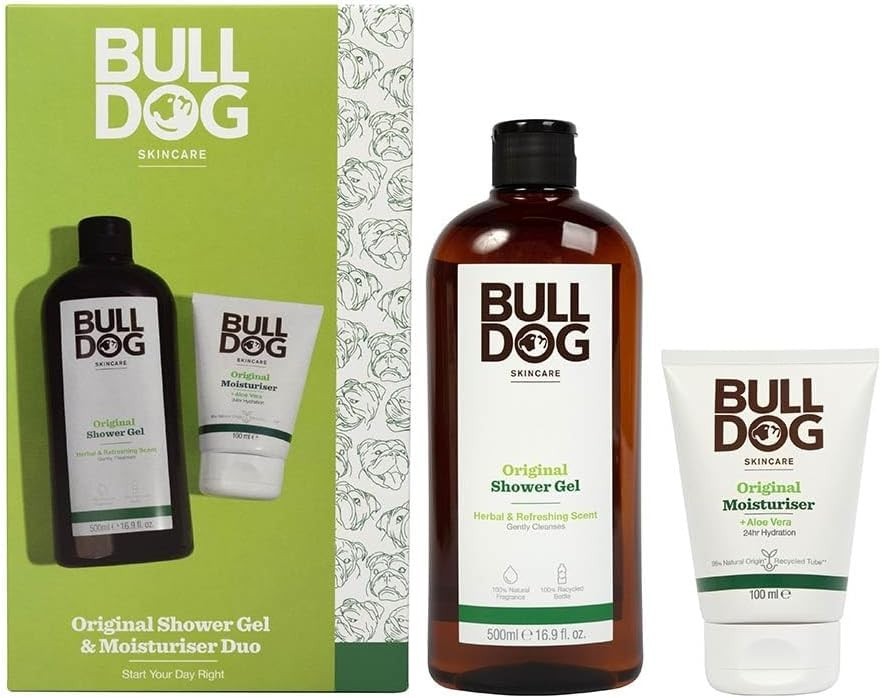 Bulldog Skincare Original Body Care Duo Gift Set Men’s Shower Gel & Moisturiser by BULLDOG