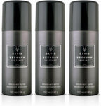 David Beckham Instinct Body Spray Deodorant 150ml Pack of 3 Men’s Fresh Scent by David Beckham