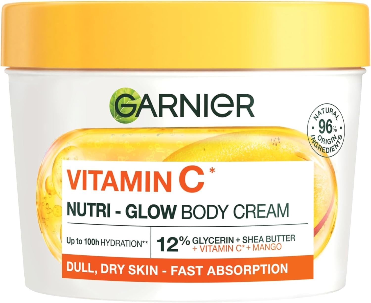 Garnier Body Superfood Mango & Vitamin C Cream 380ml for Dry Dull Skin by Garnier