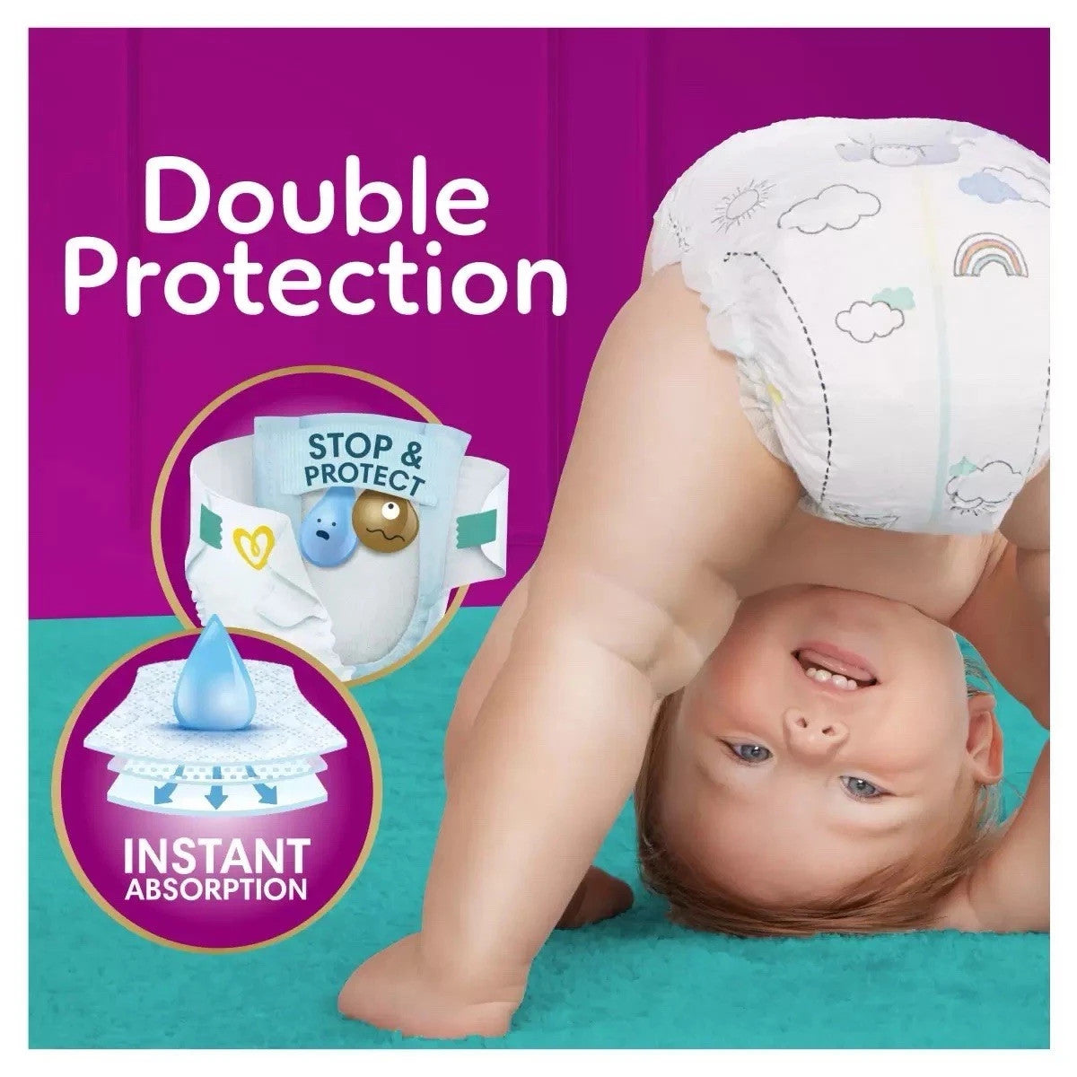 Pampers Baby Dry Nappy Size 5 11-16Kg Premium Soft Monthly Pack 152pcs by Pampers