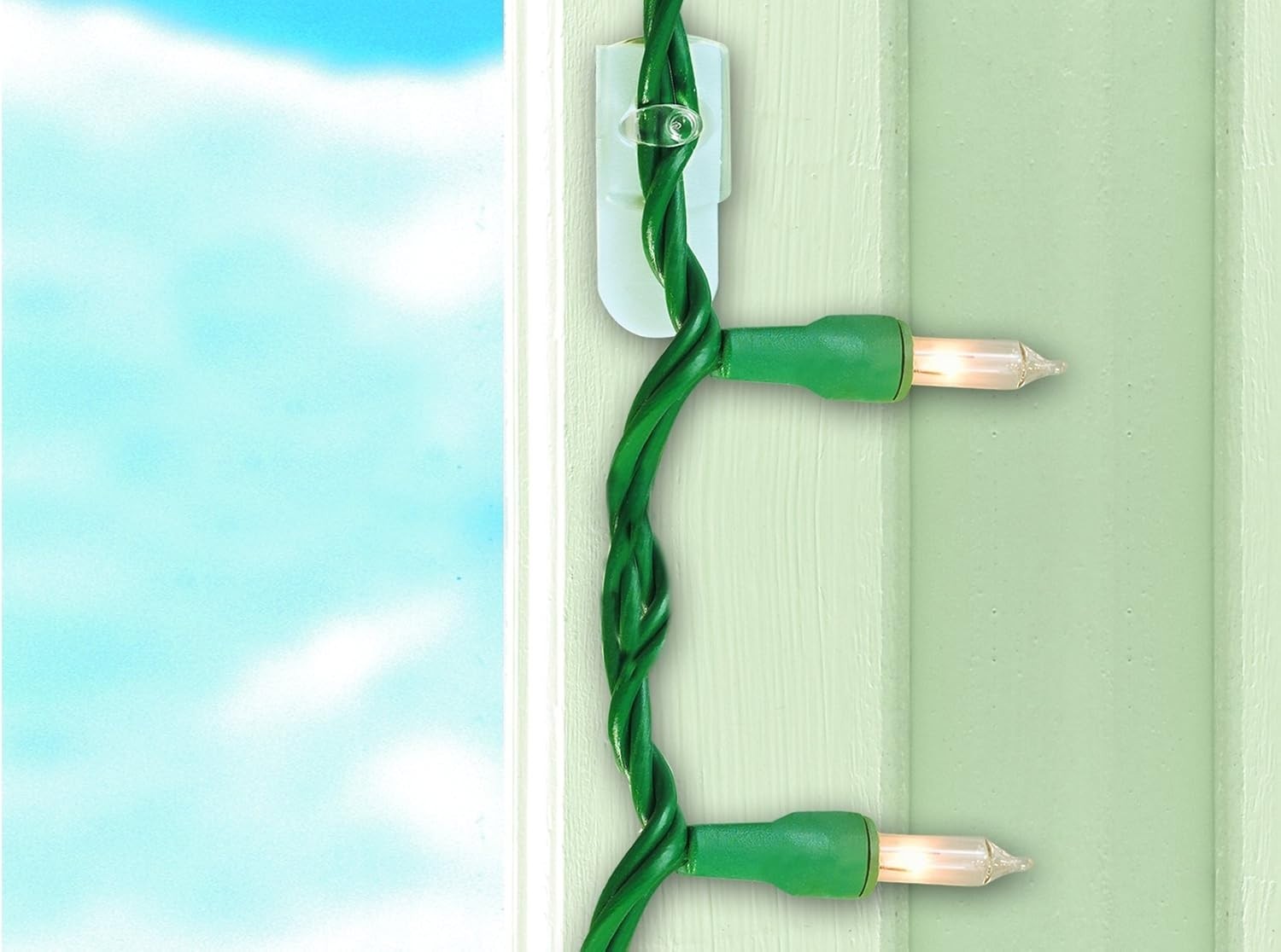 Command W17026 XXS Decorative Garland Clips Self-Adhesive Hooks Pack of 20 by Command