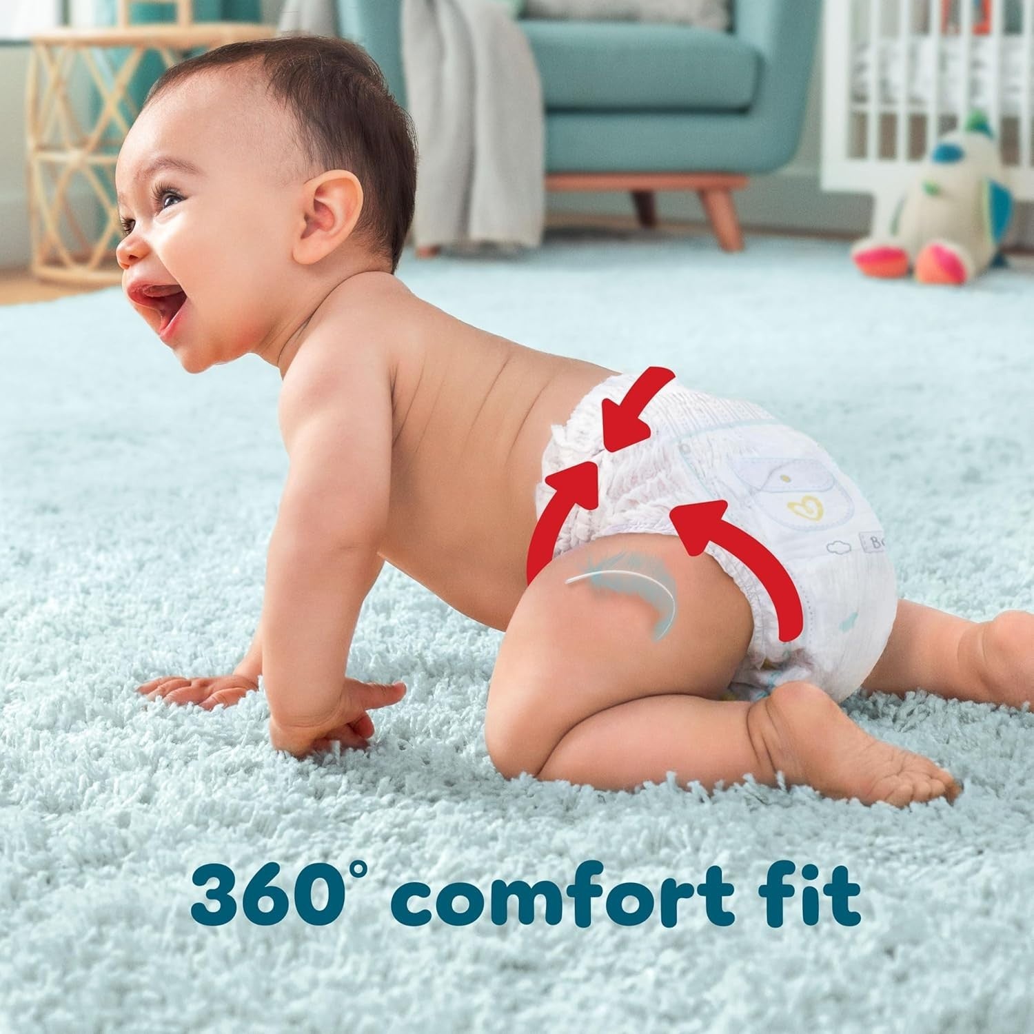 Pampers Premium Protection Pants Size 4 168 Nappies + Aqua Baby Wipes Pack by Pampers